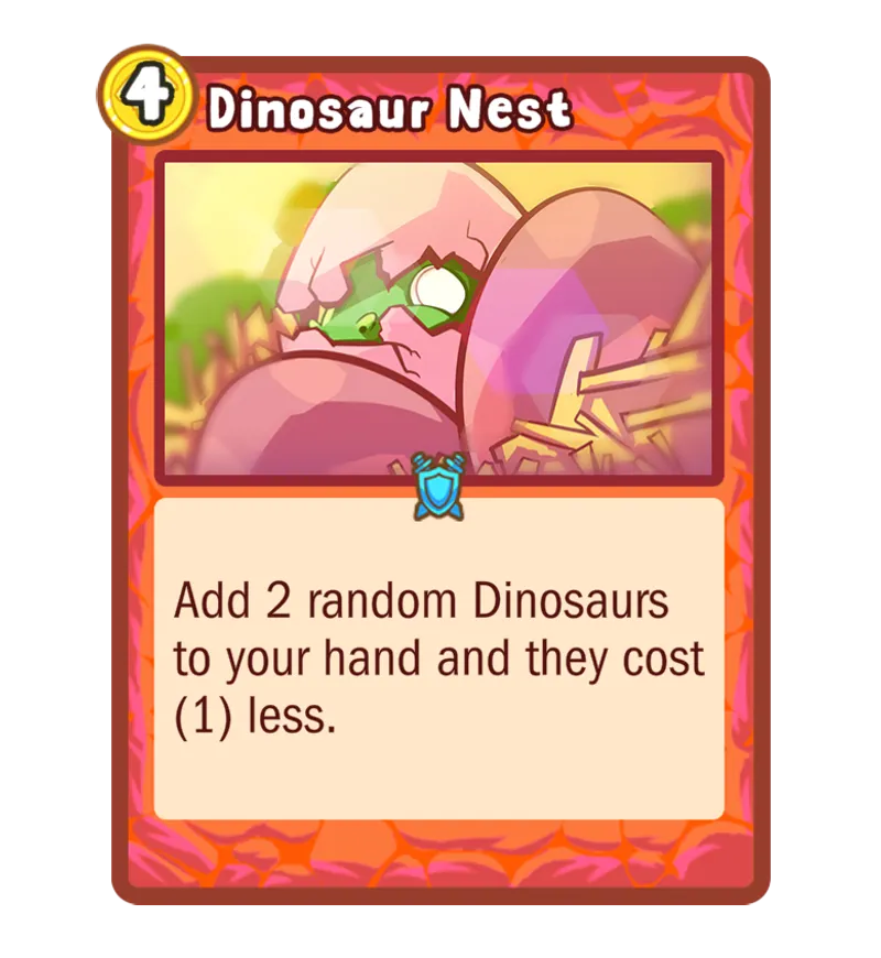 Dinosaur Nest card