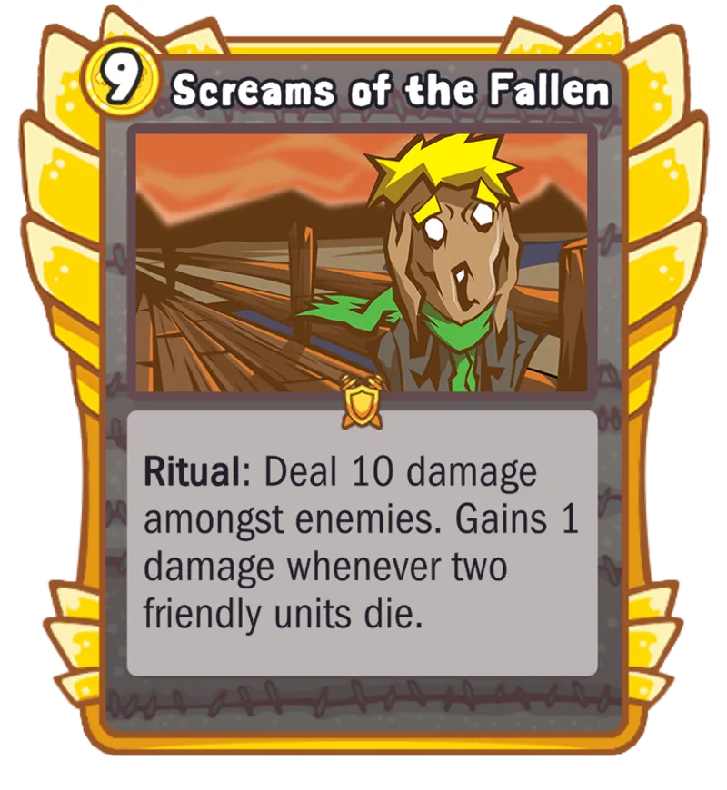 Screams of the Fallen card