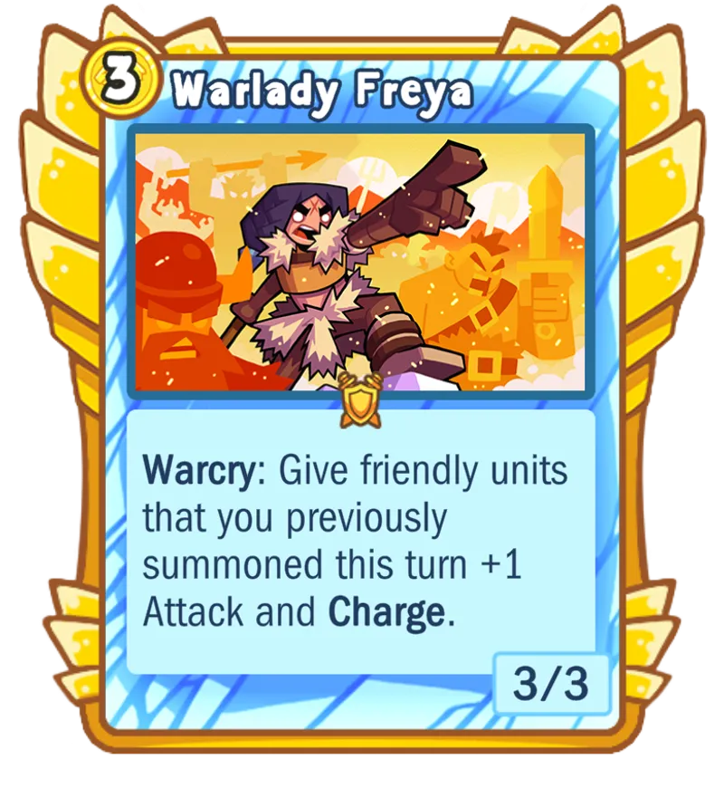 Warlady Freya card